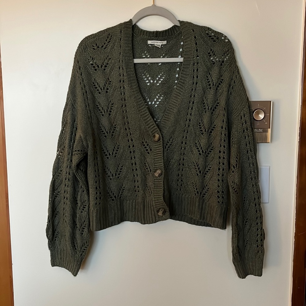 American Eagle cropped cardigan- XL
